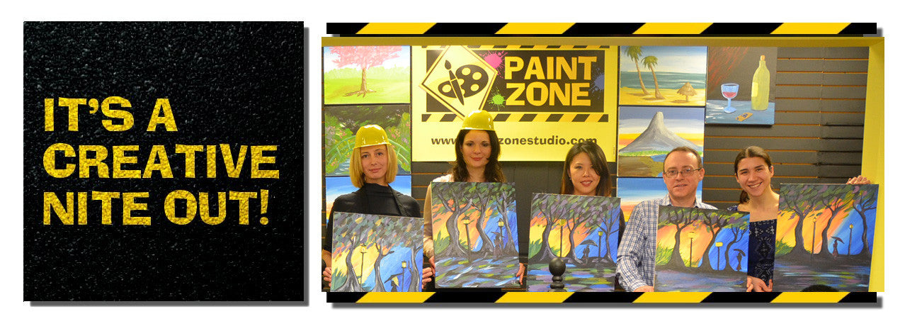 Paint Zone wine & painting classes NJ