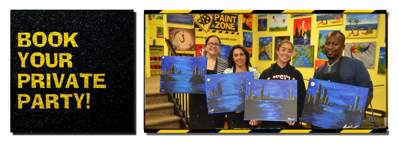 Paint Zone paint and sip parties NJ